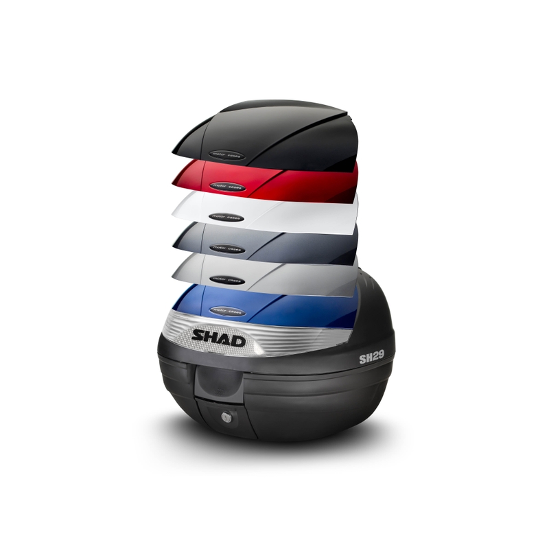 Top case with color cover SHAD SH29 weiß