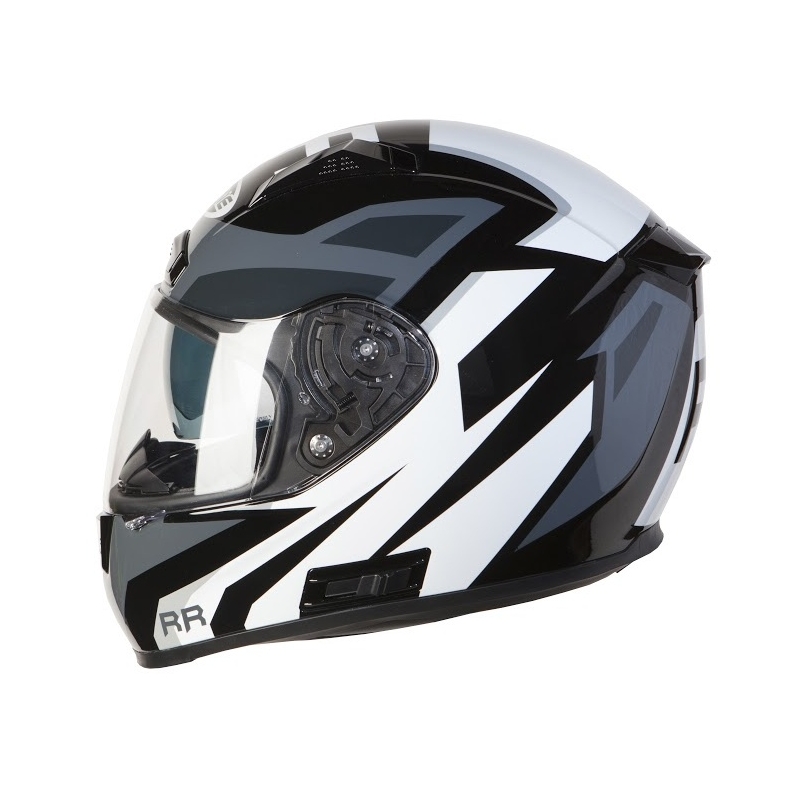 Integralhelm Ozone RC-01 Pinlock Ready schwarz-grau-weiß Ausverkauf