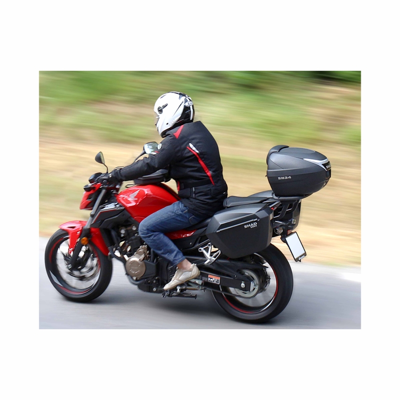 Seitenkoffer SHAD SH23 aluminium look