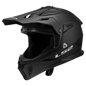 Motocross-Helm LS2 MX708 Fast II Solid mattschwarz