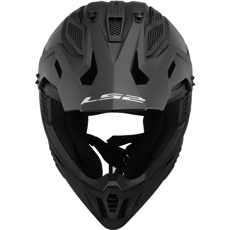 Motocross-Helm LS2 MX708 Fast II Solid mattschwarz