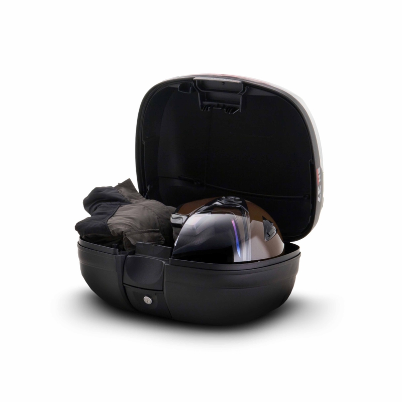 Top case with color cover SHAD SH37 rot
