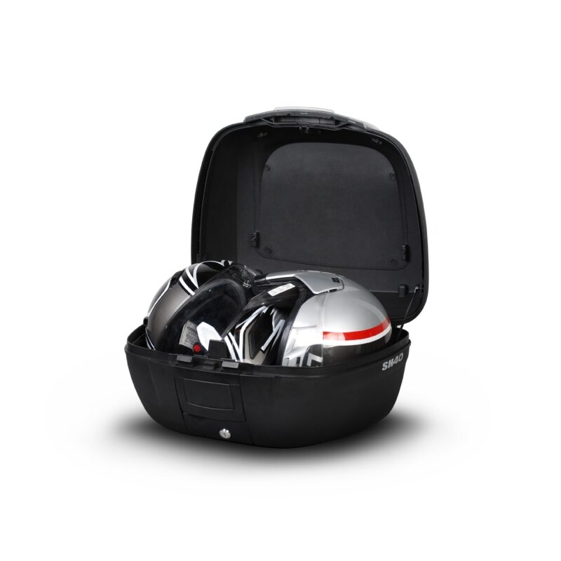 Top case with color cover SHAD SH40 silber