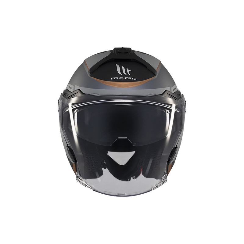 Offener Helm MT Cosmo SV Cruiser mattgrau-schwarz