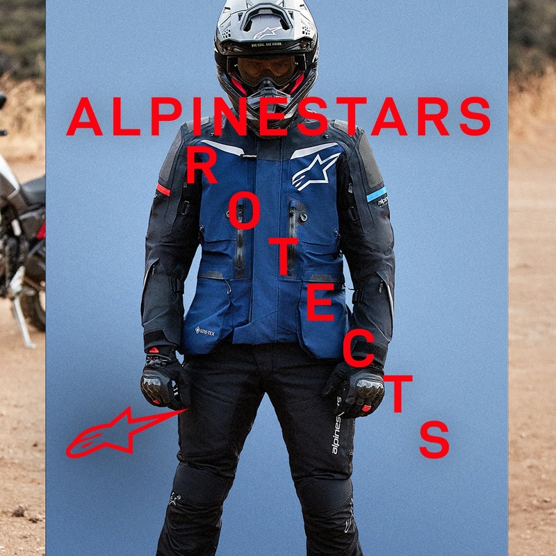 Alpinestars Boulder Gore-Tex Motorradjacke Dunkel-Hellgrau