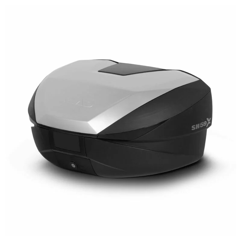 Top case SHAD SH59X schwarz mit Aluminiumdeckel (expandable concept) with PREMIUM SMART lock