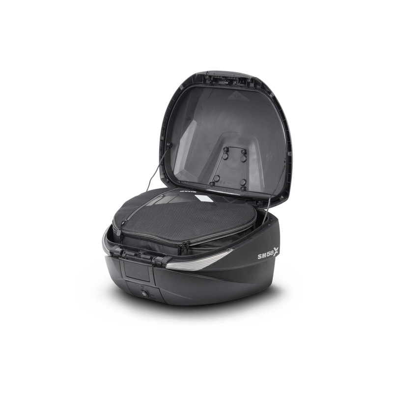 Top case with color cover SHAD SH58X weiß mit PREMIUM Schloss
