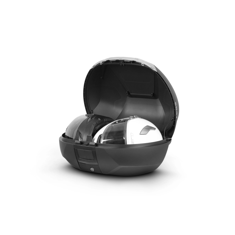Top case SHAD SH47 schwarz/weiss