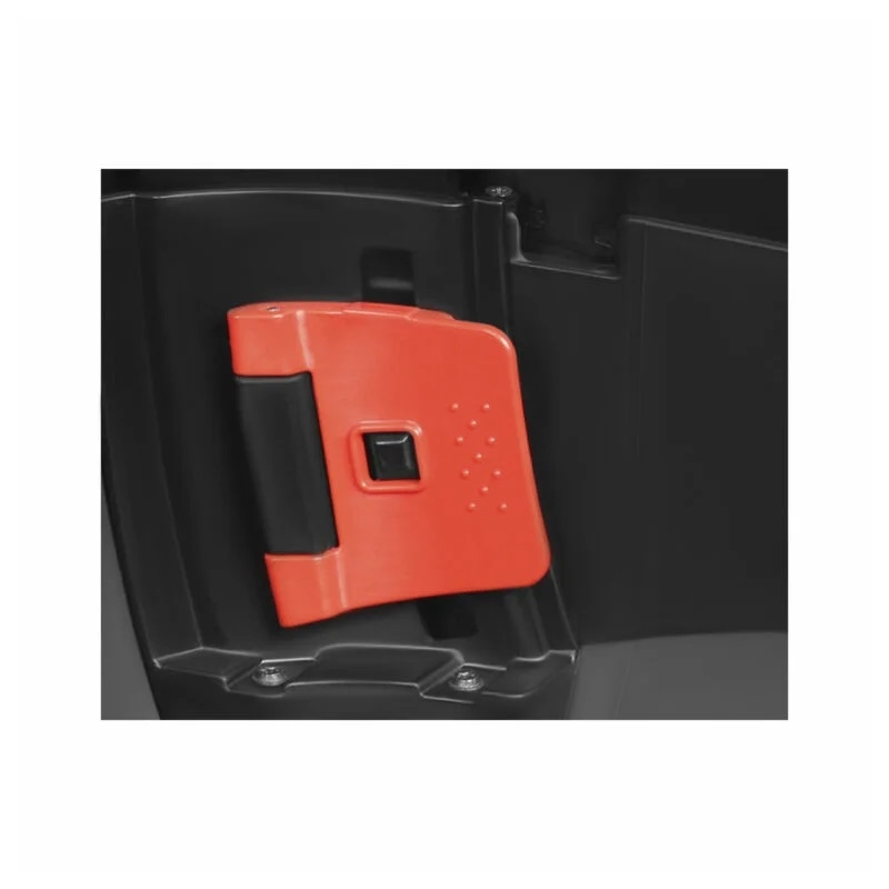 Top case SHAD SH59X schwarz mit Aluminiumdeckel (expandable concept) with PREMIUM SMART lock and backrest