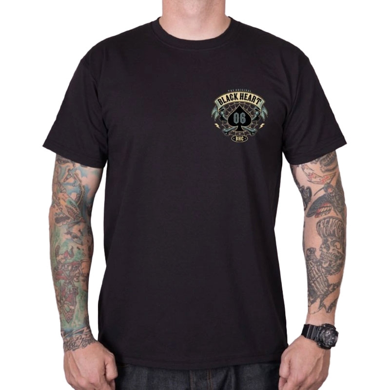 T-Shirt Black Heart Bandana Boy schwarz