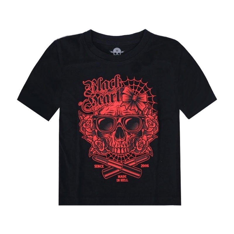 Kinder-T-Shirt Black Heart Lipstick Blk schwarz