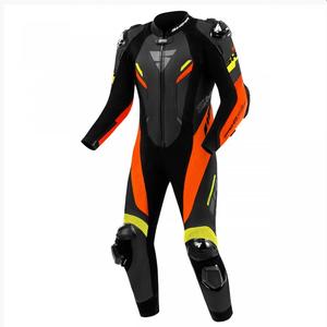 Shima Hyper-RS Motorrad-Lederkombi Schwarz-Fluo-Orange-Gelb
