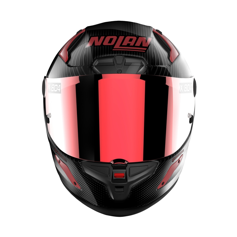 Integraler Motorradhelm Nolan X-804 RS Ultra Carbon Iridium Edition schwarz-rot
