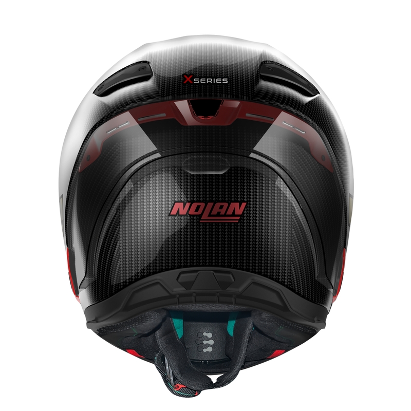 Integraler Motorradhelm Nolan X-804 RS Ultra Carbon Iridium Edition schwarz-rot