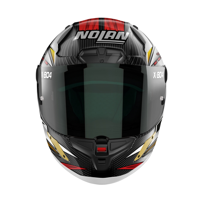 Integraler Motorradhelm Nolan X-804 RS Ultra Carbon SBK schwarz-rot-gold
