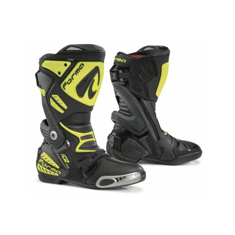 Forma Ice Pro Schwarz-Fluo Gelb Motorradstiefel Ausverkauf