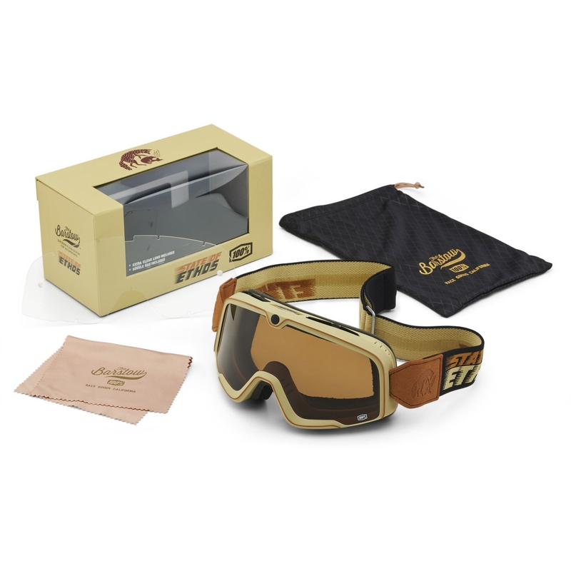Motocross-Brille 100 % – USA Barstow State Of Ethos Bronze Plexiglas
