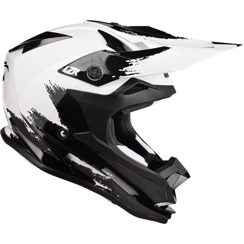 Motocross-Helm Lazer OR-1 Ripper weiß-schwarz
