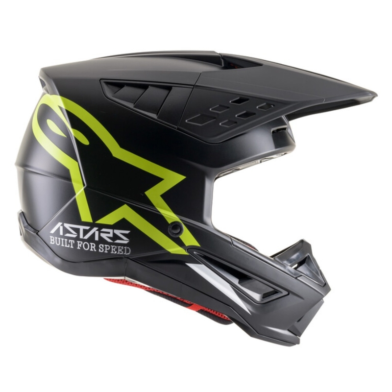 Alpinestars S-M5 Compass Motocross-Helm schwarz-fluo gelb