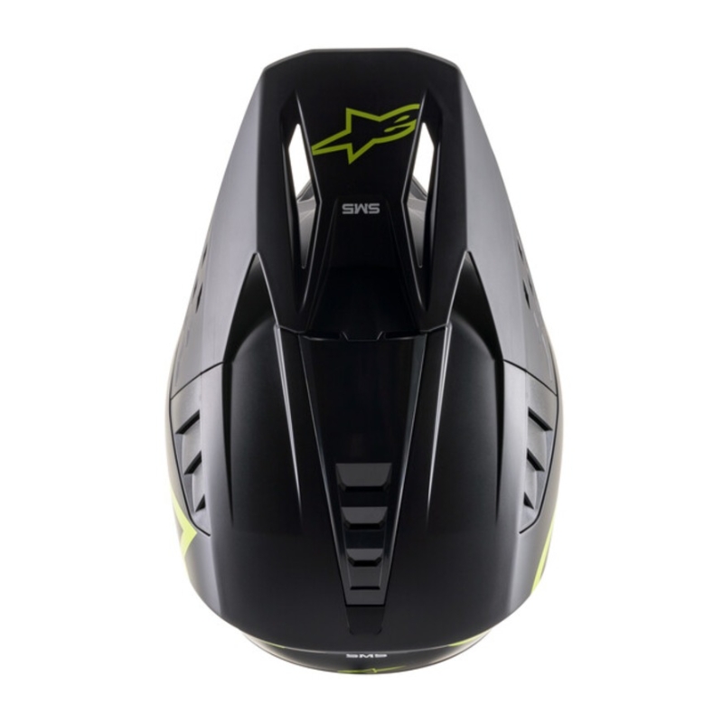 Alpinestars S-M5 Compass Motocross-Helm schwarz-fluo gelb