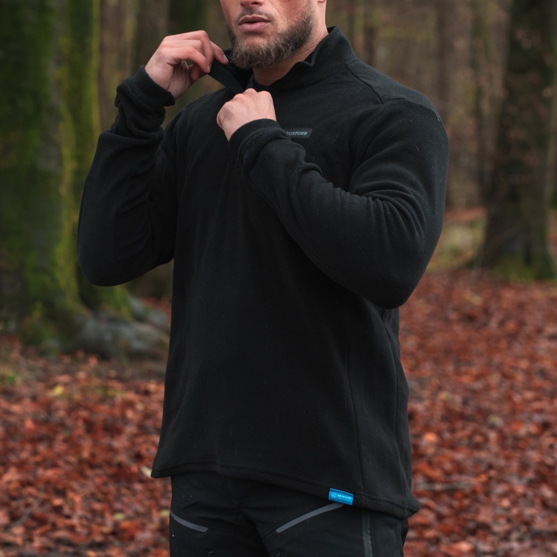 Thermofutter für Oxford Advanced Micro Fleece 1/2 Neck Jacke schwarz