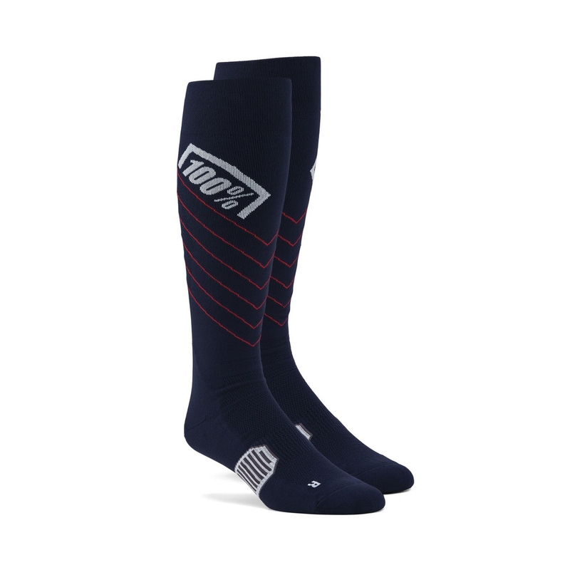 Knieschoner 100 % – USA HI Side MX blau