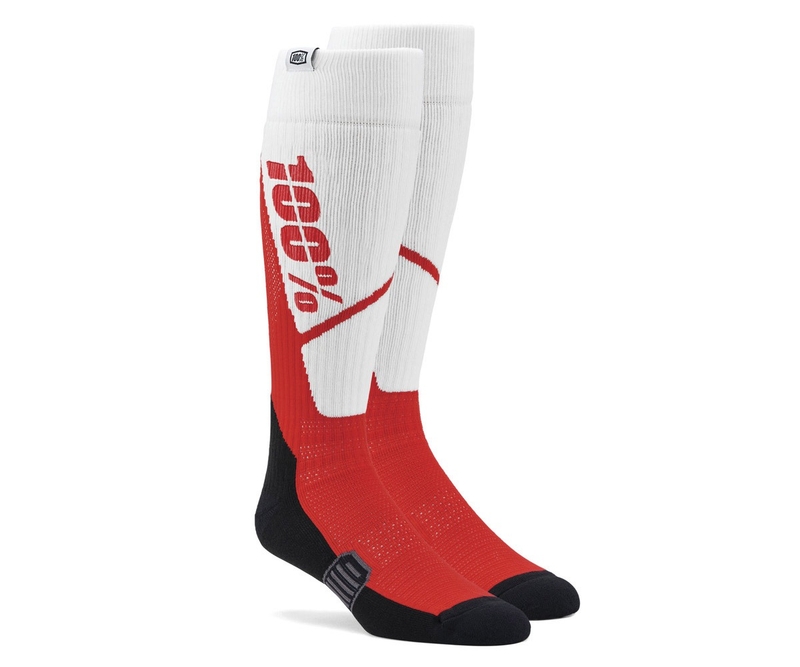 Socken 100% - USA Torque MX weiß-rot | Motozem.de