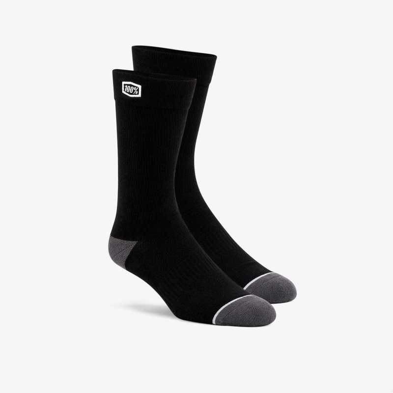 Socken 100 % USA. Einfarbig schwarz