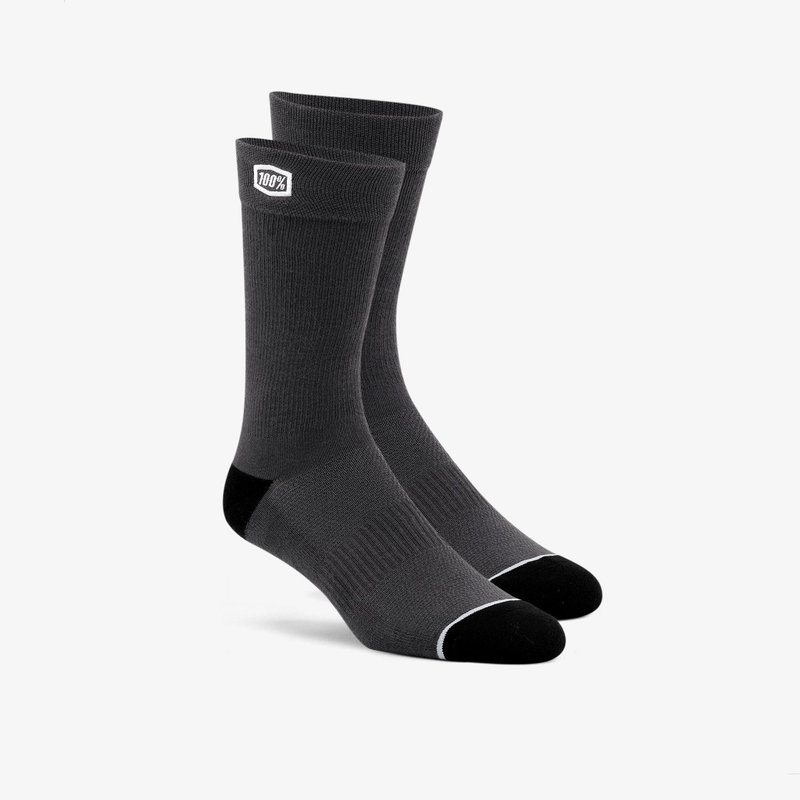 Socken 100 % USA. Einfarbiges Grau