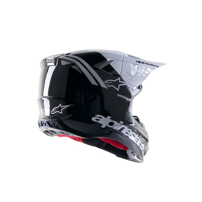 Alpinestars Supertech S-M8 Radium 2 Motocross-Helm schwarz-weiß