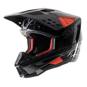 Motocross-Helm Alpinestars S-M5 Rover Anthrazit-Fluorot-Tarngrau