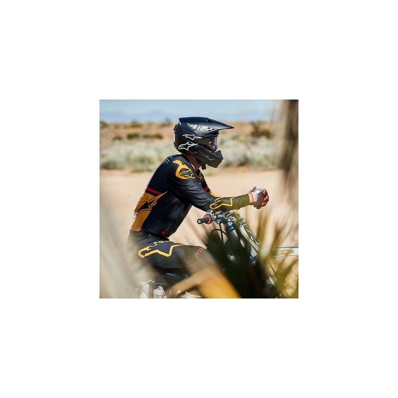 Motocross-Helm Alpinestars S-M5 Solid schwarz matt