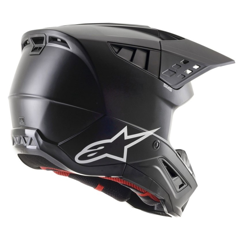 Motocross-Helm Alpinestars S-M5 Solid schwarz matt