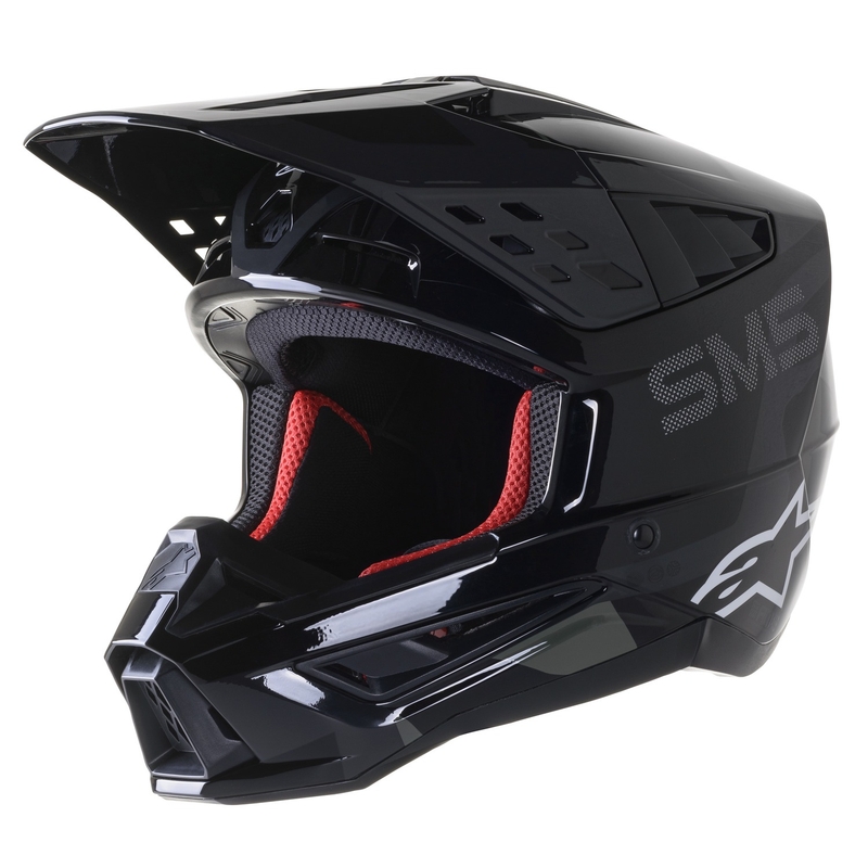 Alpinestars S-M5 Rover Motocrosshelm Schwarz-Anthrazit-Camouflage glänzend