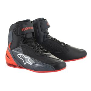 Alpinestars Faster-3 Motorradstiefel Schwarz-Grau-Fluorot