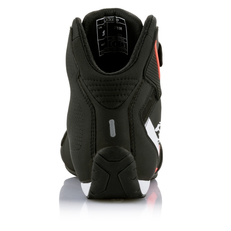 Motorradstiefel Alpinestars Sektor schwarz-weiß-fluorot