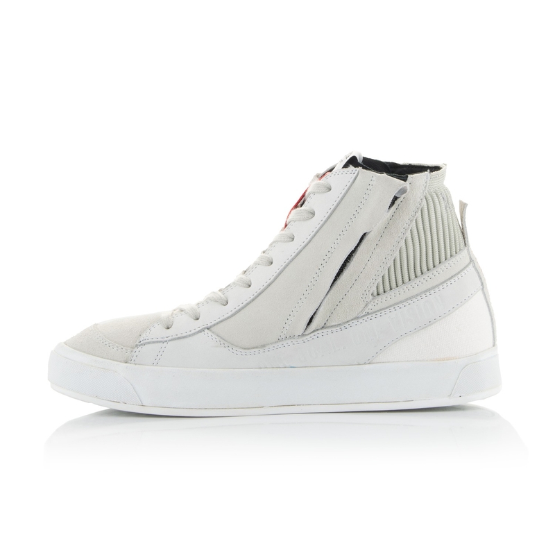 Alpinestars Stated Motorradstiefel weiß-grau