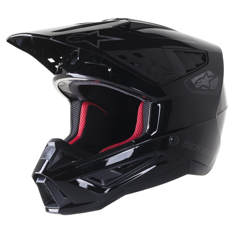Alpinestars S-M5 Scout Motocross-Helm schwarz-silber