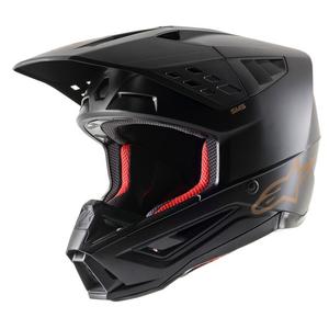 Alpinestars S-M5 Solid Motocross-Helm schwarz-braun matt