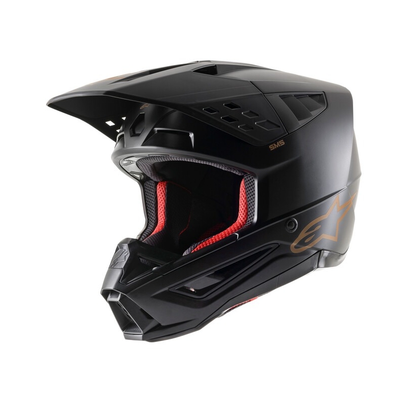 Alpinestars S-M5 Solid Motocross-Helm schwarz-braun matt