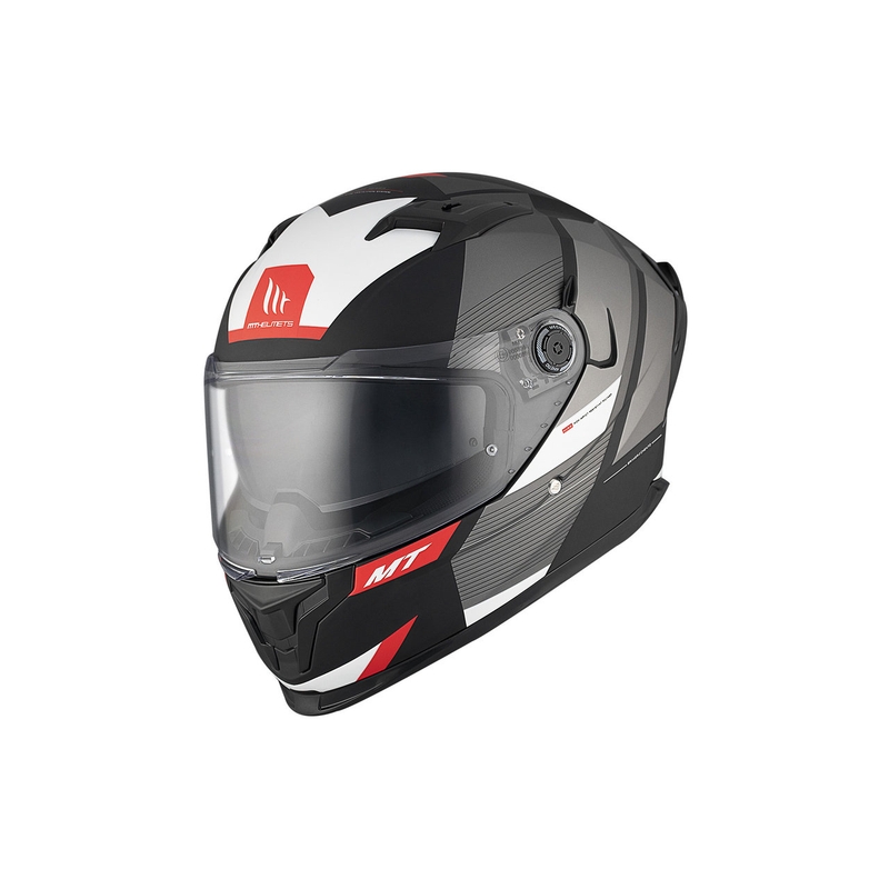 Integrierter Motorradhelm MT BRAKER SV Chento BO mattschwarz-grau-weiß