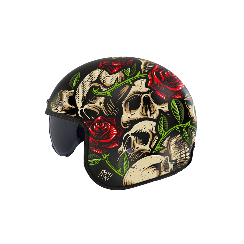 Offener Motorradhelm MT Le Mans 2 SV Breakout B2 glänzend
