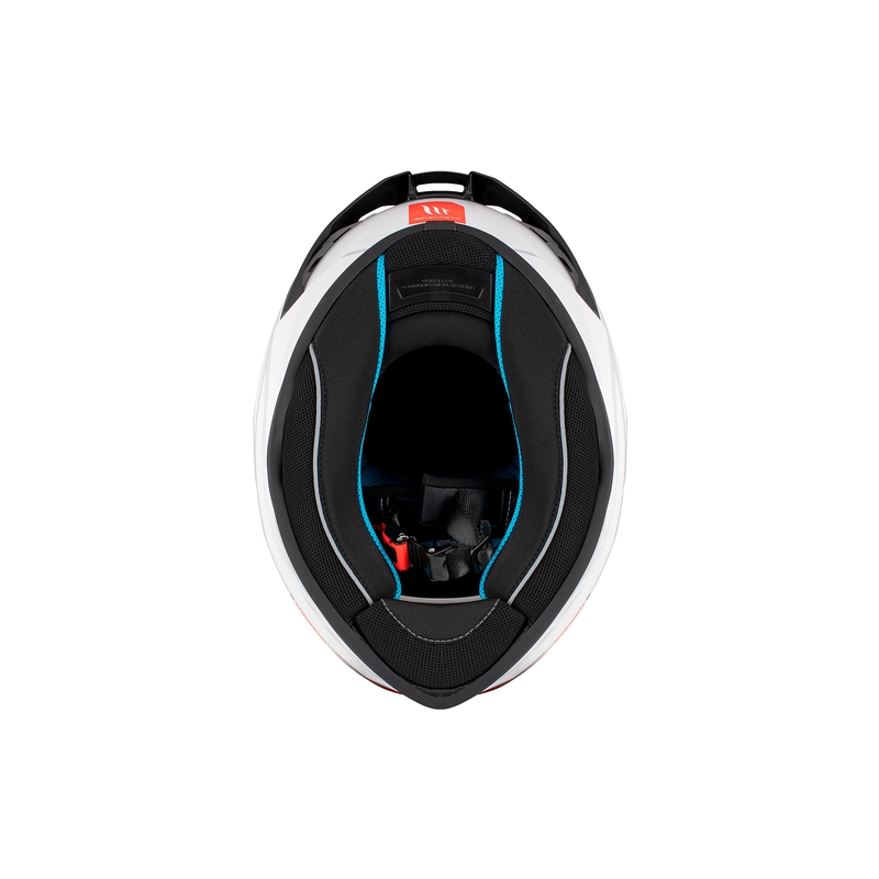 Integrierter Motorradhelm MT Stinger 2 Solid glänzend weiß