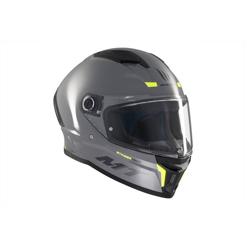Integrierter Motorradhelm MT Stinger 2 Solid glänzend grau