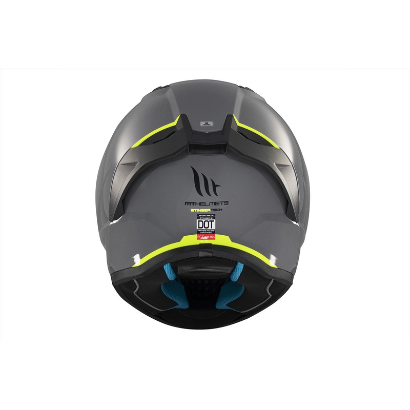 Integrierter Motorradhelm MT Stinger 2 Solid glänzend grau