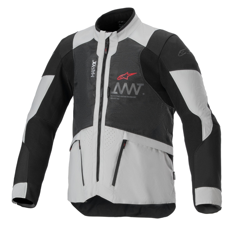 Alpinestars Amt 7 Air Motorradjacke hellgrau-schwarz