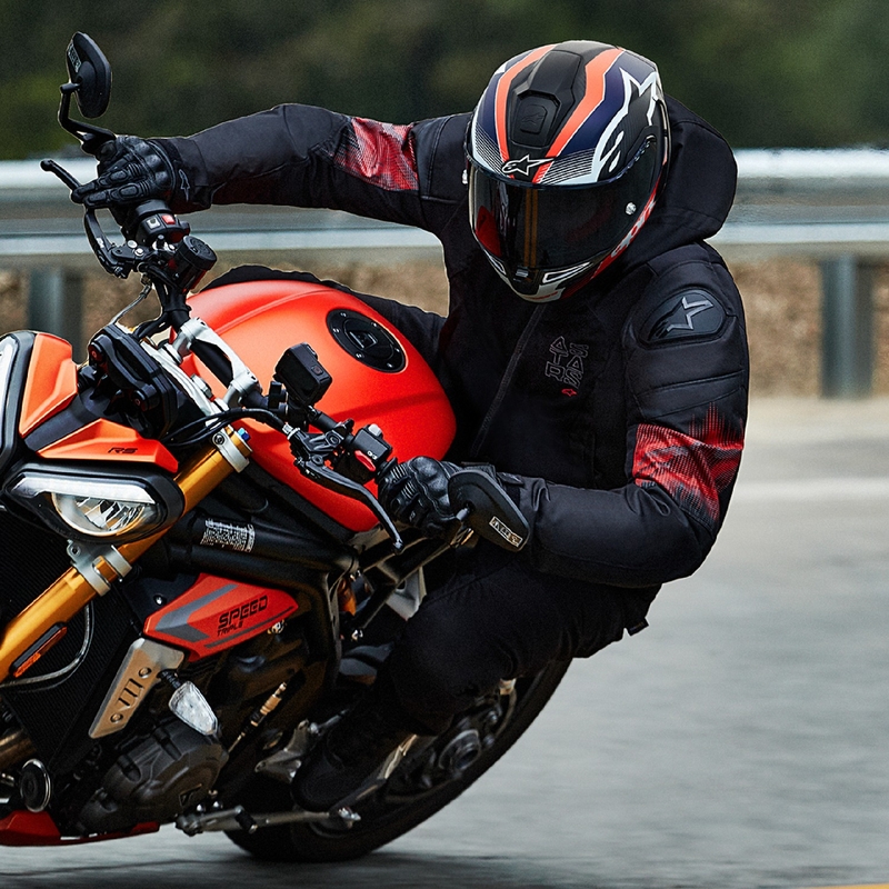 Alpinestars Zaca Air Venom Wasserdichte Motorradjacke Schwarz/Fluo Rot