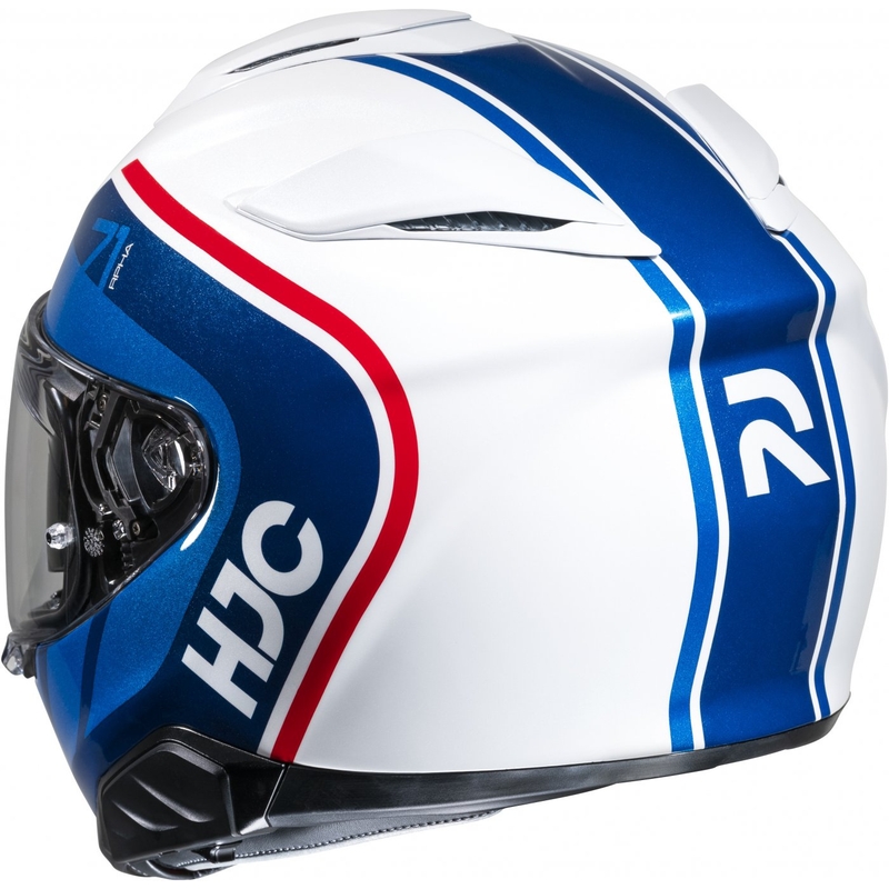 Integrierter Motorradhelm HJC RPHA 71 Mapos MC21 rot-blau-weiß - II. Qualität
