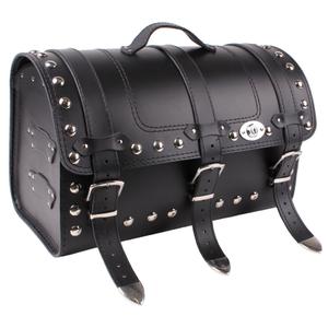 Chopper RSA-131B Motorradkoffer aus Leder mit Schloss