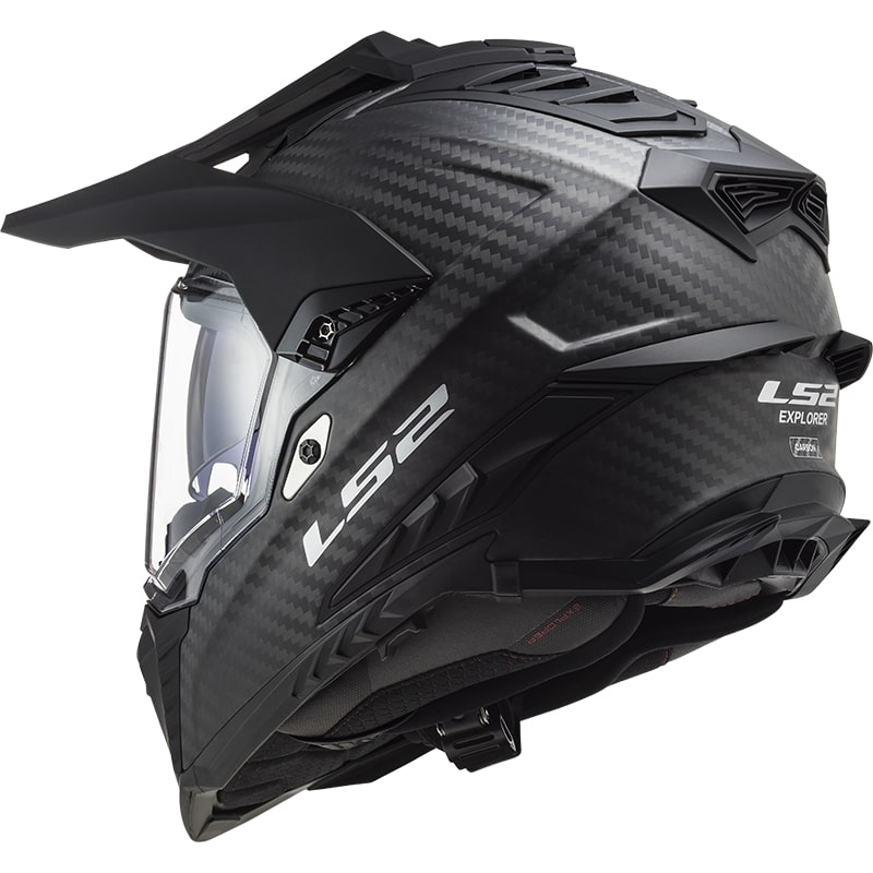 Enduro-Helm LS2 MX701 Explorer C Solid Carbon mattschwarz - II. Qualität